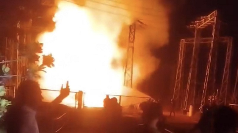 ঘোড়াশালে সাবস্টেশনে আগুন, বিদ্যুৎ বিচ্ছিন্ন